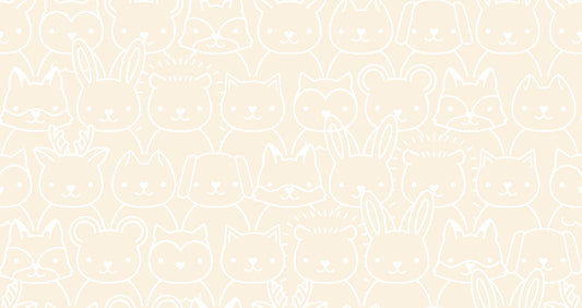 Woodland Park Sup Animals - Shell ( Ruby Star Society ) cotton quilting fabric