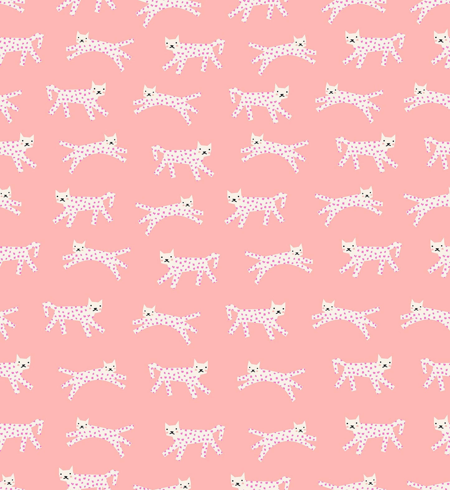 Darlings 2 Snow Leopard - Peach Fizz ( Ruby Star Society ) cotton quilting fabric