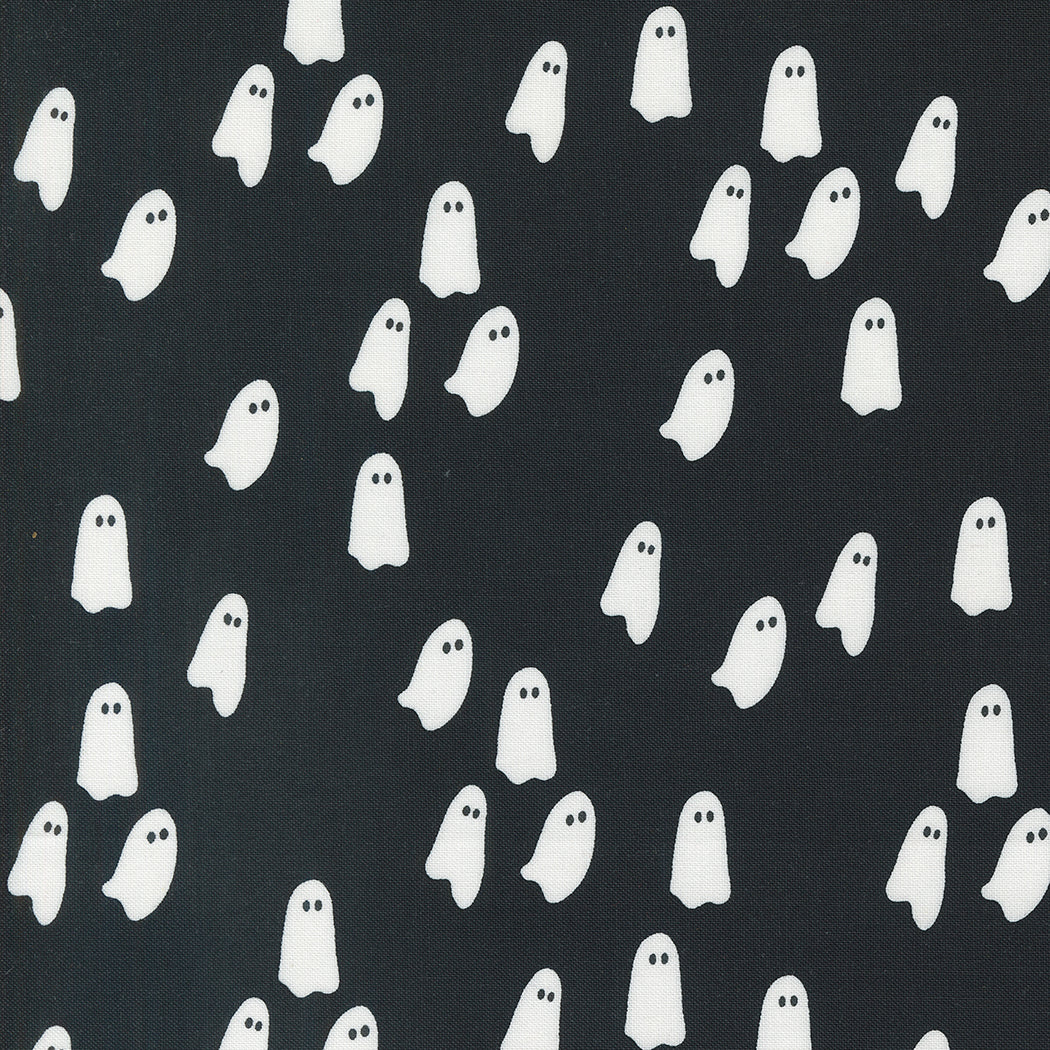 Noir Wandering Ghost - Midnight ( Halloween ) cotton quilting fabric