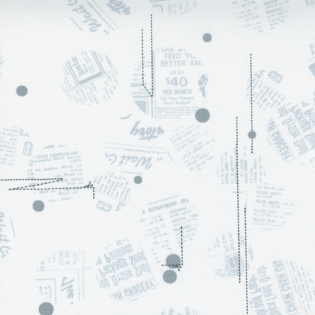 Modern Background Even More Paper White ( White ) cotton quilting fabric
