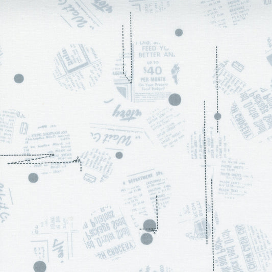 Modern Background Even More Paper White ( White ) cotton quilting fabric