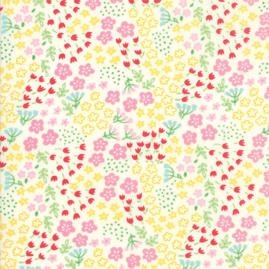 Best Friends Forever Tiny Flower Field - Yellow ( Multi, Prints ) cotton quilting fabric