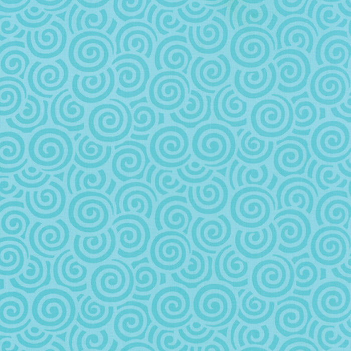 Hi-De-Ho Aqua ( GREEN ) cotton quilting fabric