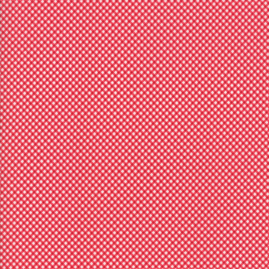 Cottontail Cottage  ( RED ) cotton quilting fabric