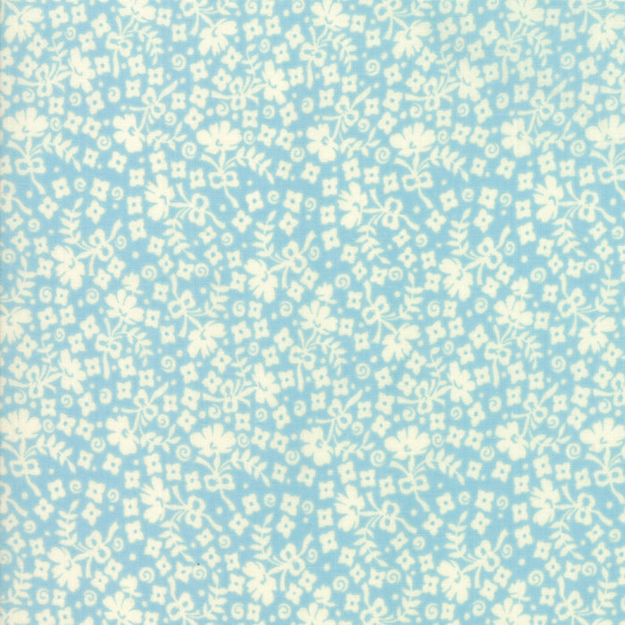 Cheeky Ditzy - Blue Raspberry ( Blue, Prints ) cotton quilting fabric