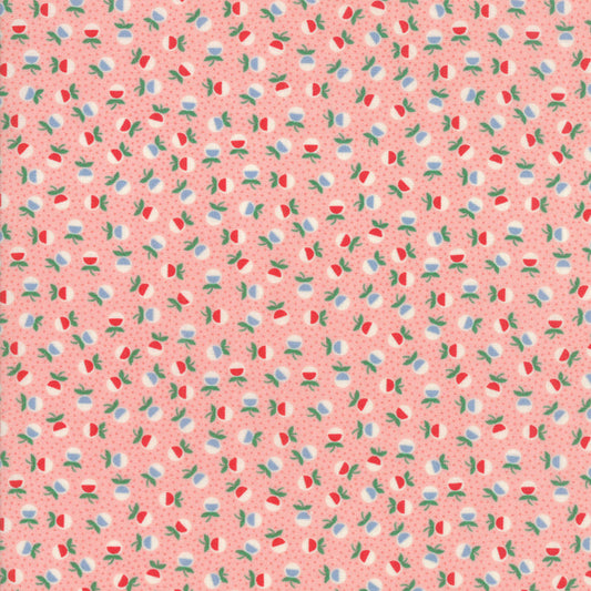 30s Playtime Petal ( Pink, Flowers, Prints ) cotton quilting fabric