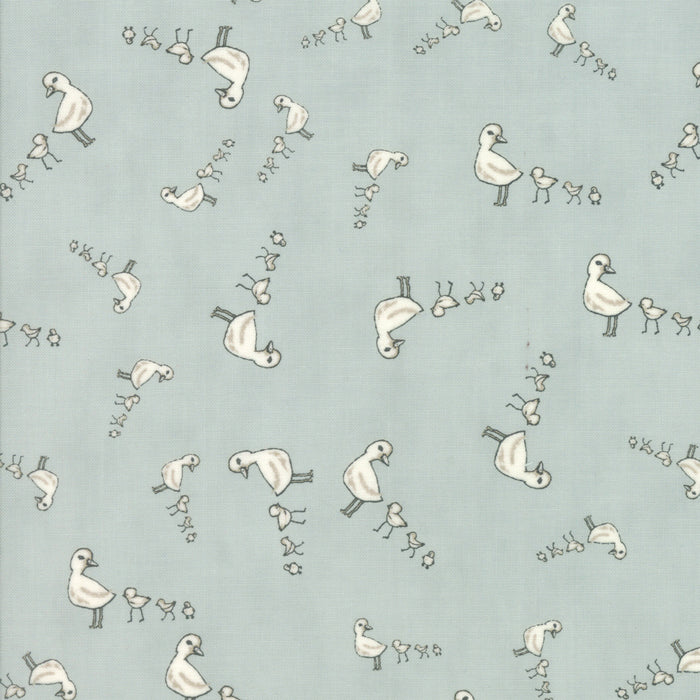 Darling Little Dickens Ducks - Puddle (  ) cotton quilting fabric