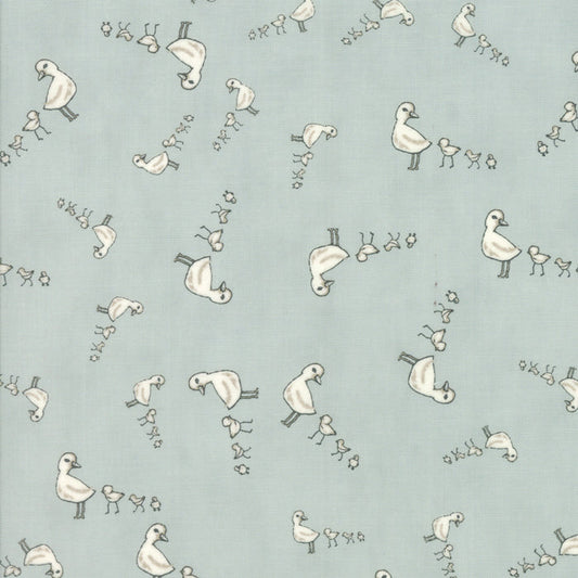 Darling Little Dickens Ducks - Puddle (  ) cotton quilting fabric