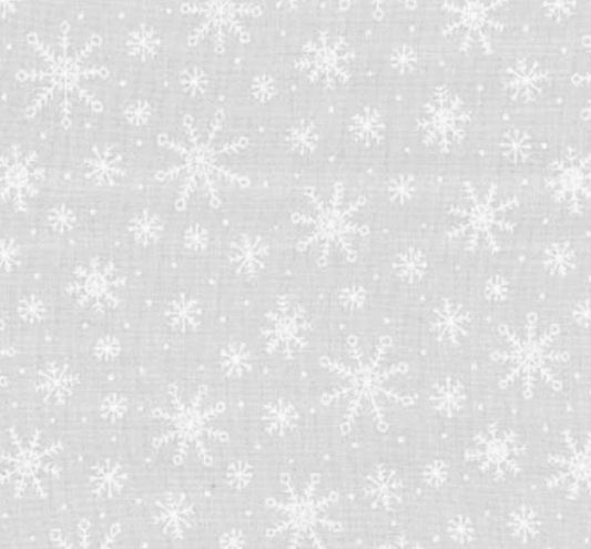 Muslin Mates White ( White on White ) cotton quilting fabric