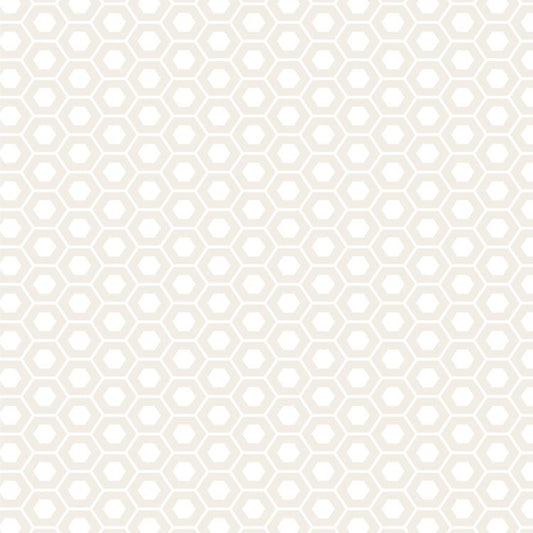 Muslin Mates White ( White on White ) cotton quilting fabric