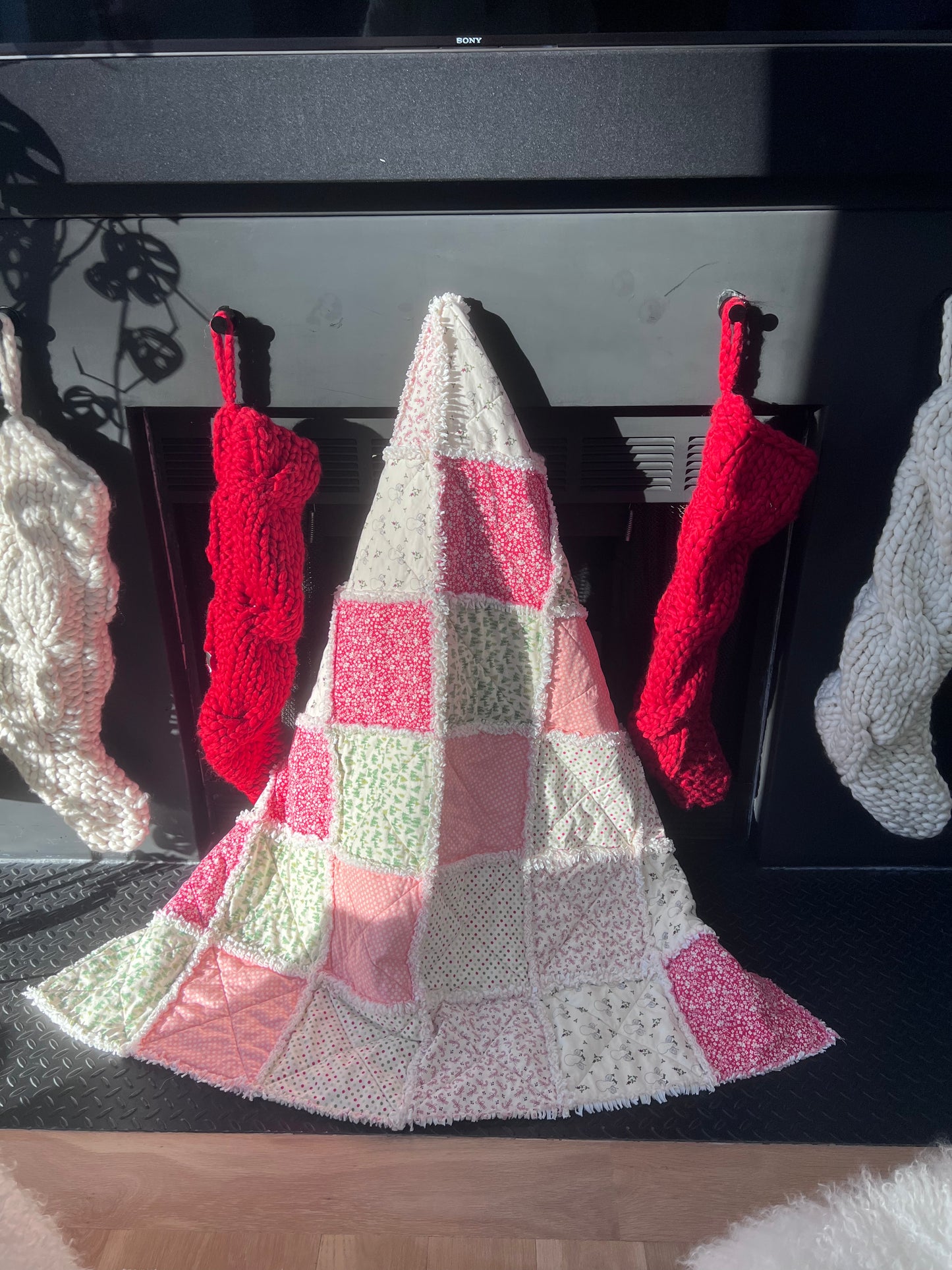 Winter Holiday Rag Quilt Kit