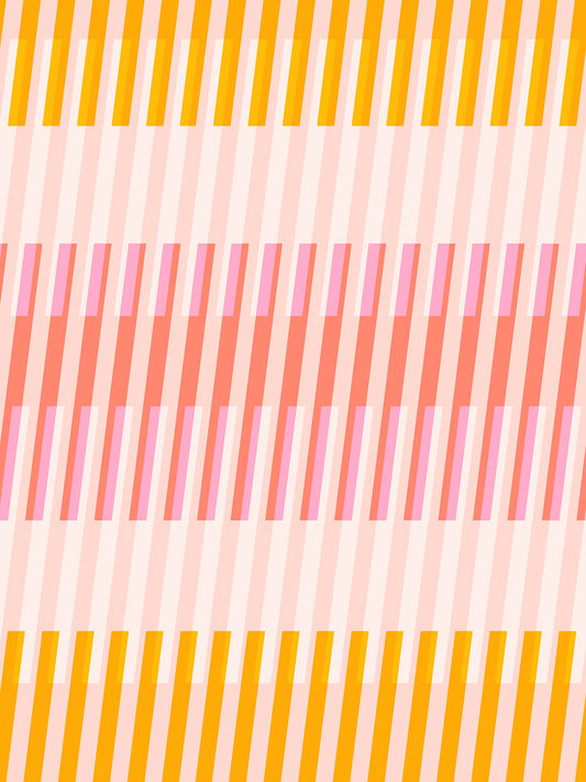 Clementine Fruity Stripes - Sunshine ( Ruby Star Society ) cotton quilting fabric
