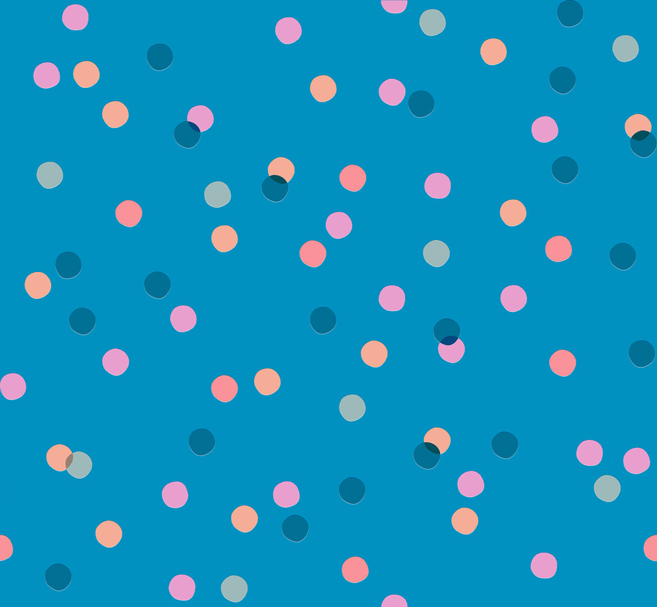 Clementine Spritz - Bright Blue ( Ruby Star Society ) cotton quilting fabric