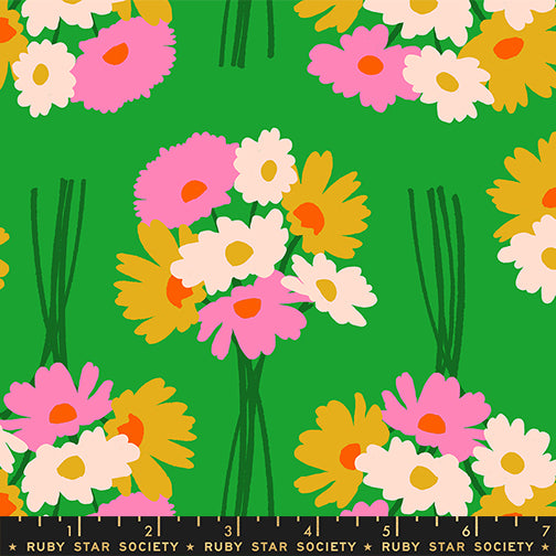 Flower Dept Verdant — Ruby Star Society Sparkle Mart Quilting Cotton by Melody Miller