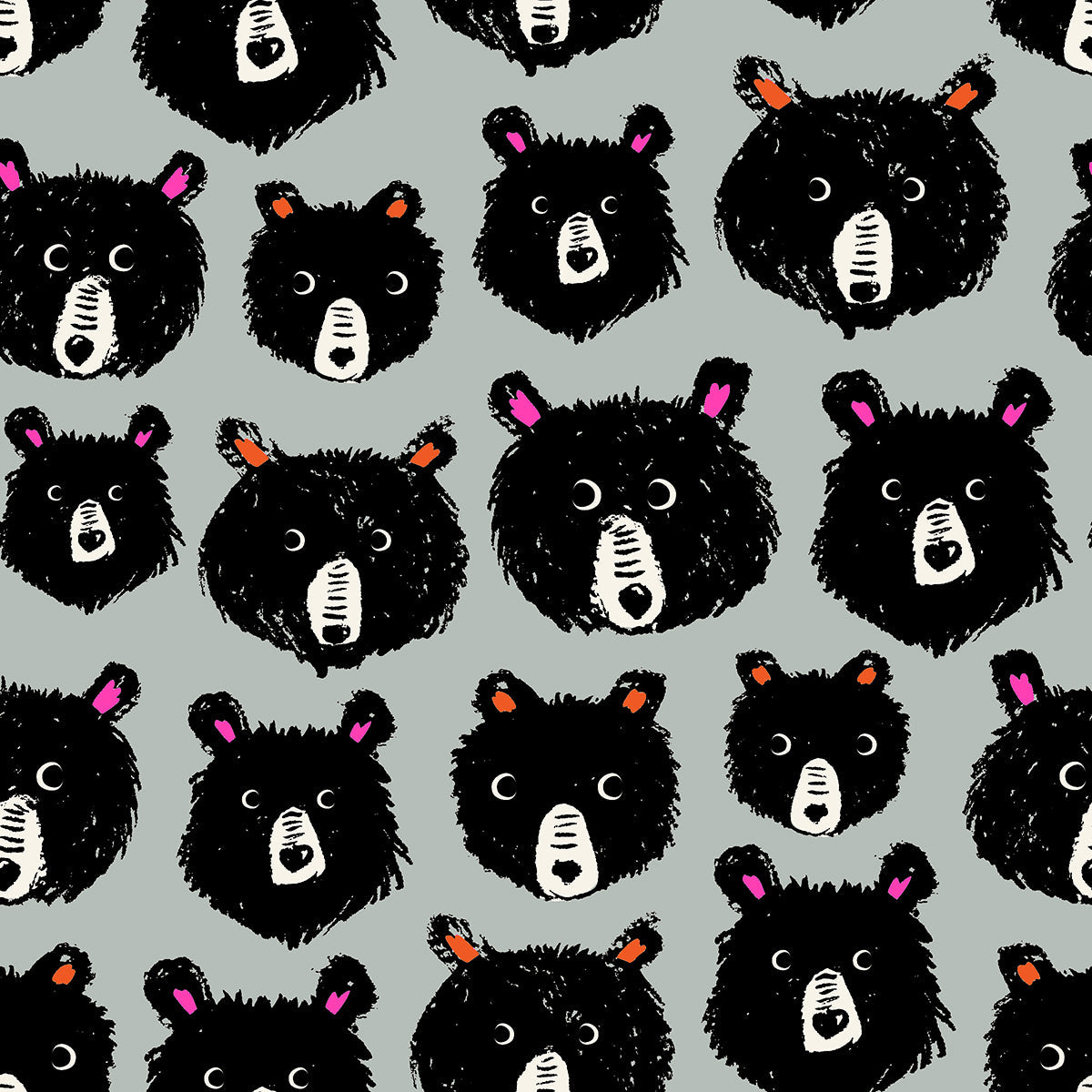 Teddy and the Bears Fretboard - Oyster ( Ruby Star Society ) cotton quilting fabric