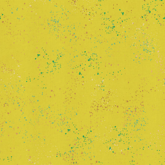 Speckled Citron Metallic ( Ruby Star Society ) cotton quilting fabric
