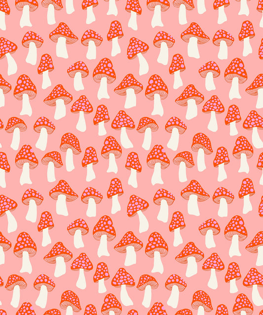 Darlings 2 Mushrooms - Peach Fizz ( Ruby Star Society ) cotton quilting fabric