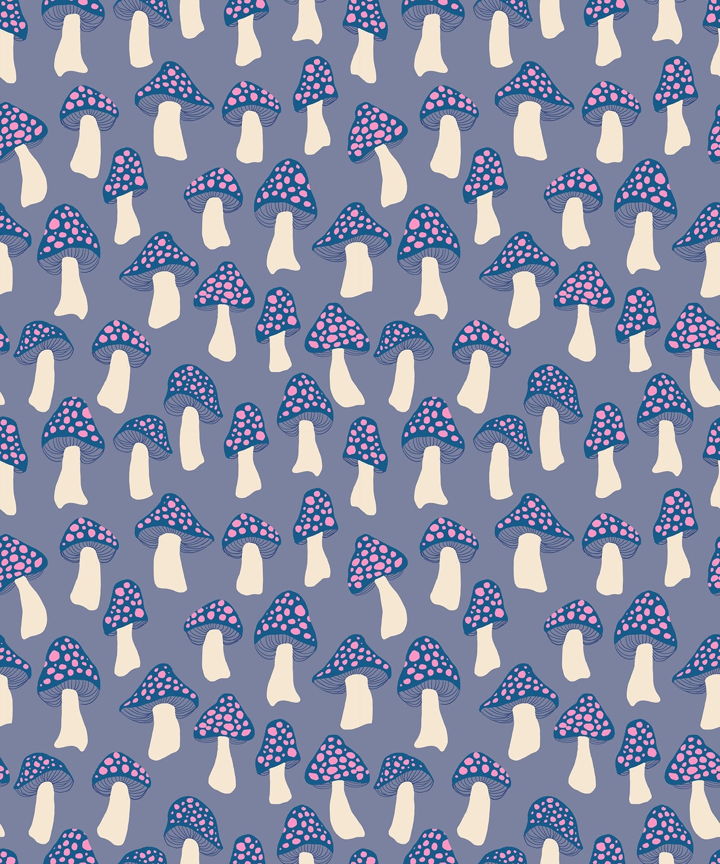 Darlings 2 Mushrooms - Denim ( Ruby Star Society ) cotton quilting fabric