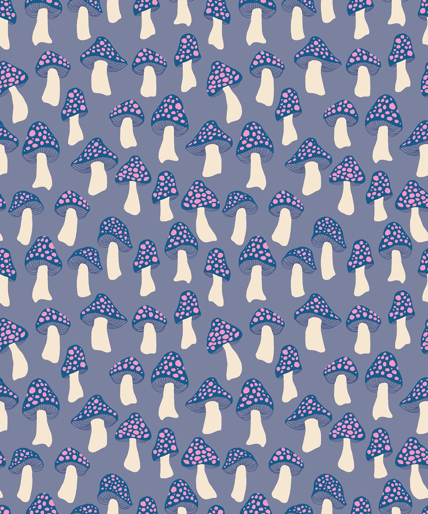 Darlings 2 Mushrooms - Denim ( Ruby Star Society ) cotton quilting fabric