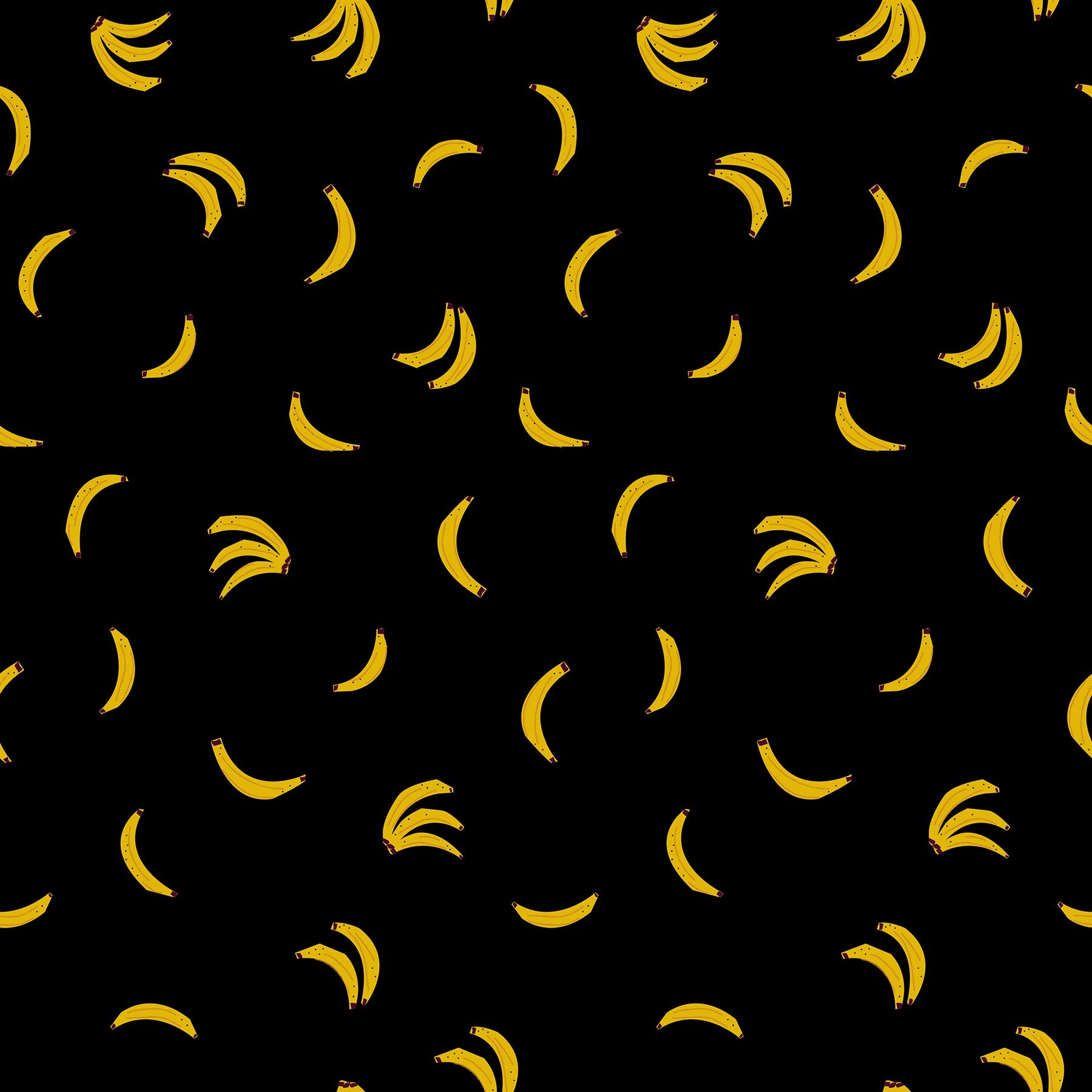 Darlings 2 Nanners - Black ( Ruby Star Society ) cotton quilting fabric