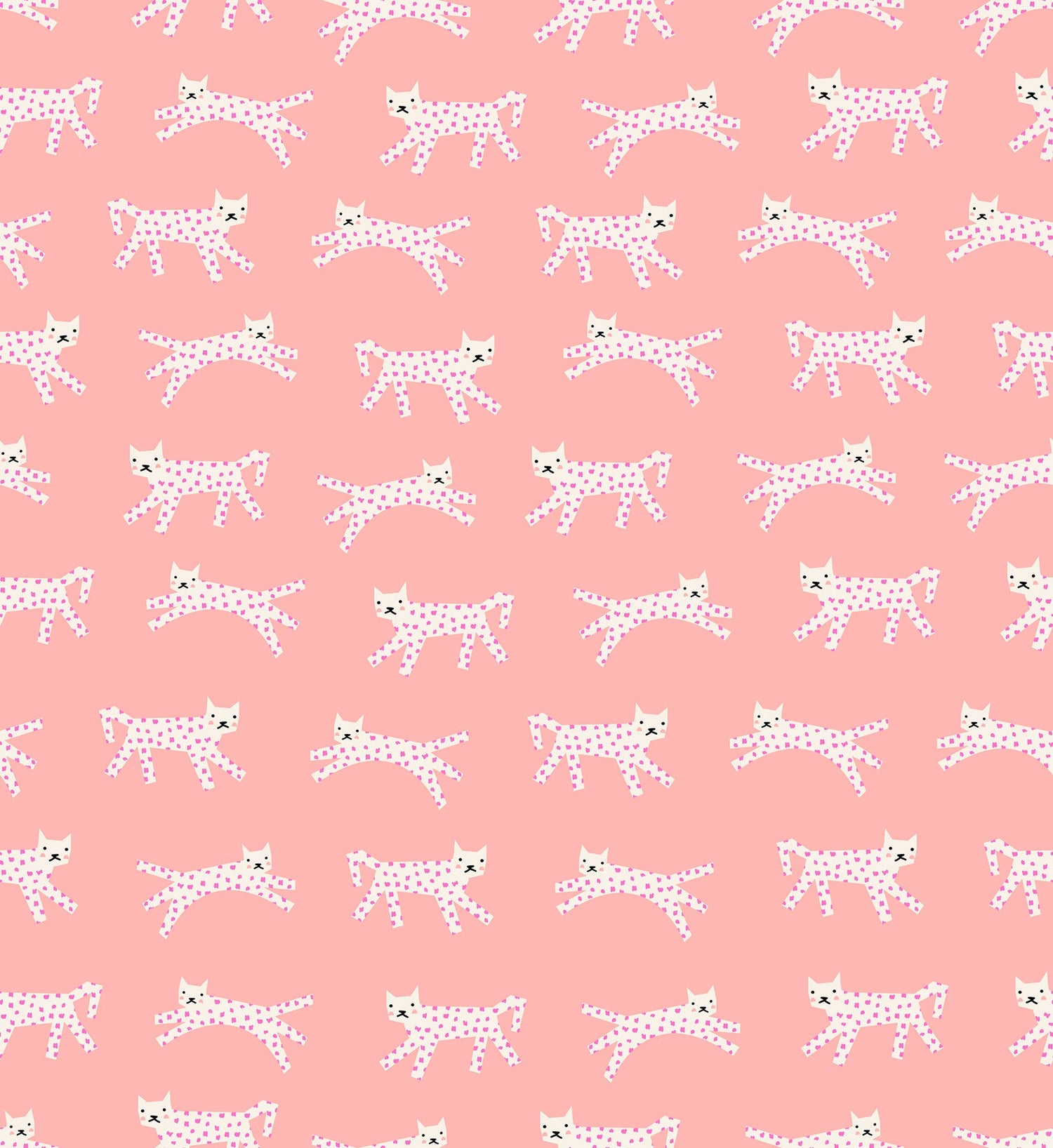 Darlings 2 Snow Leopard - Peach Fizz ( Ruby Star Society ) cotton quilting fabric