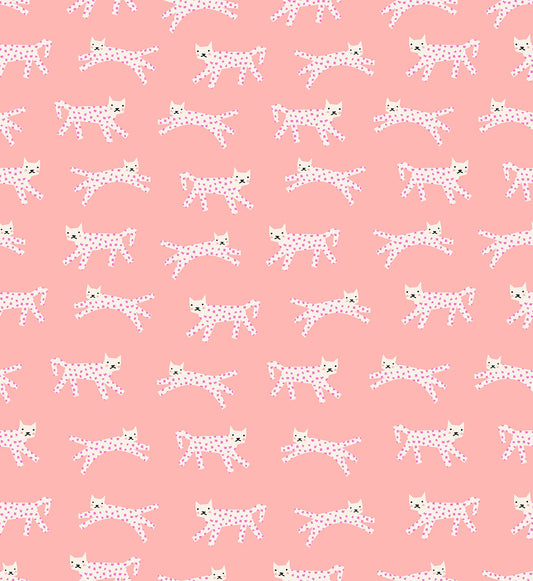 Darlings 2 Snow Leopard - Peach Fizz ( Ruby Star Society ) cotton quilting fabric