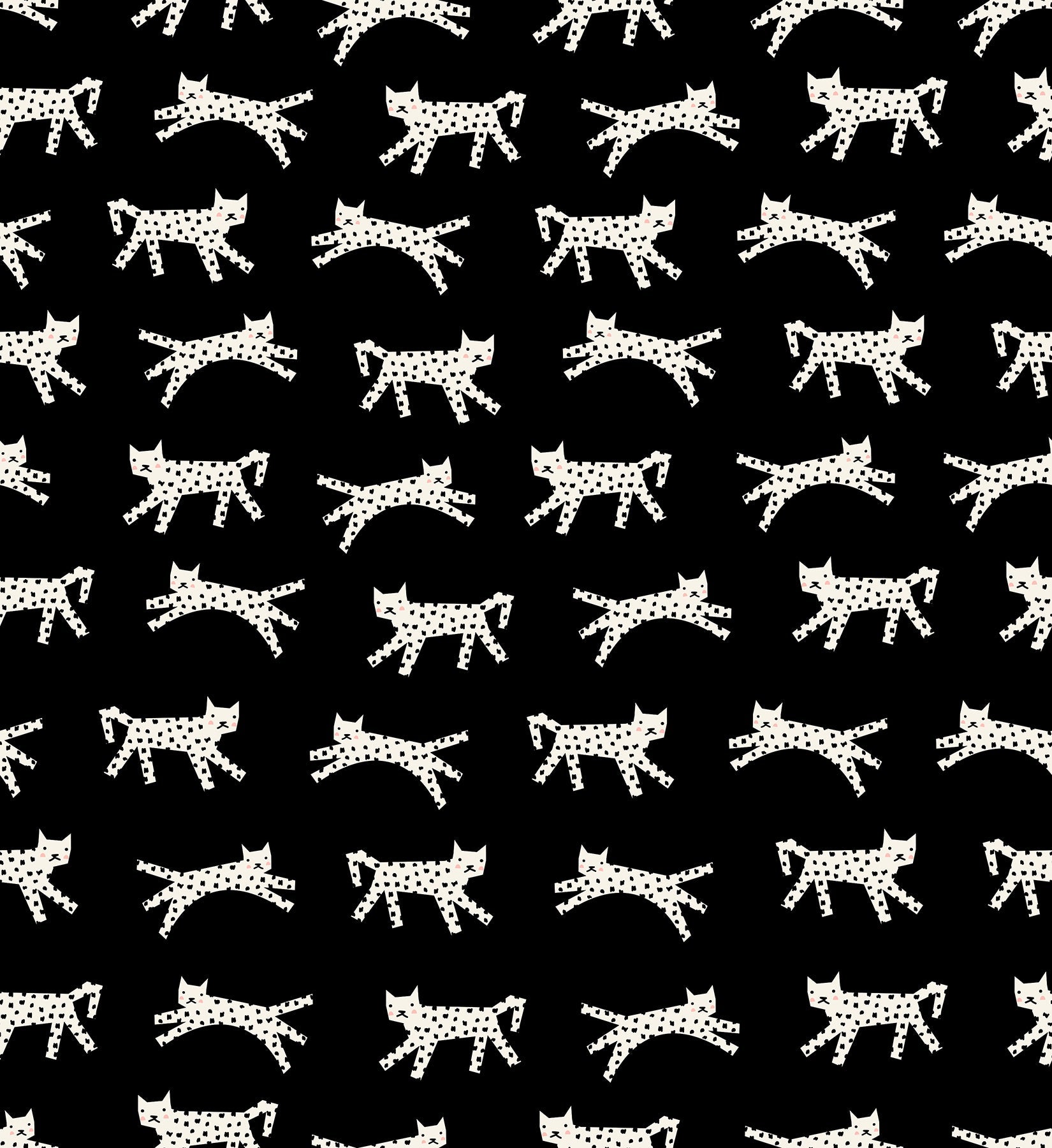Darlings 2 Snow Leopard - Black ( Ruby Star Society ) cotton quilting fabric