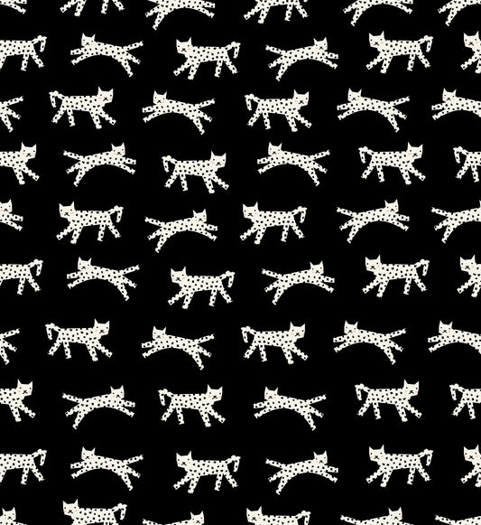 Darlings 2 Snow Leopard - Black ( Ruby Star Society ) cotton quilting fabric