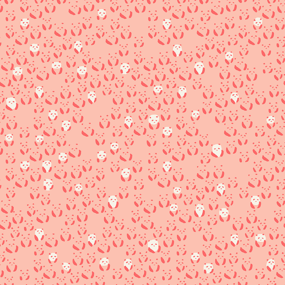 Darlings 2 Panda Bebe - Peach Blossom ( Ruby Star Society ) cotton quilting fabric