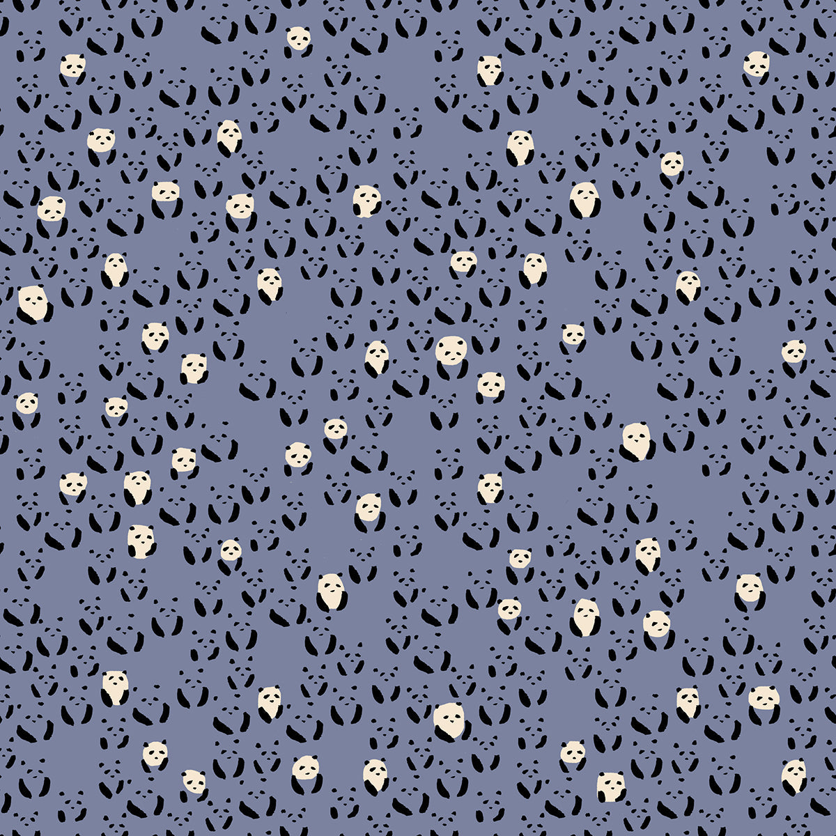 Darlings 2 Panda Bebe - Denim ( Ruby Star Society ) cotton quilting fabric