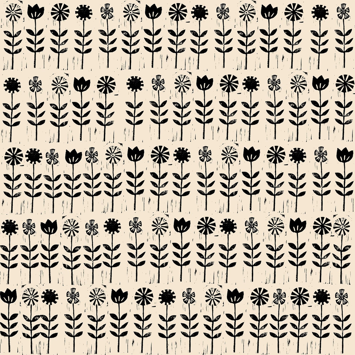 Darlings 2 Wildflowers - Black ( Ruby Star Society ) cotton quilting fabric