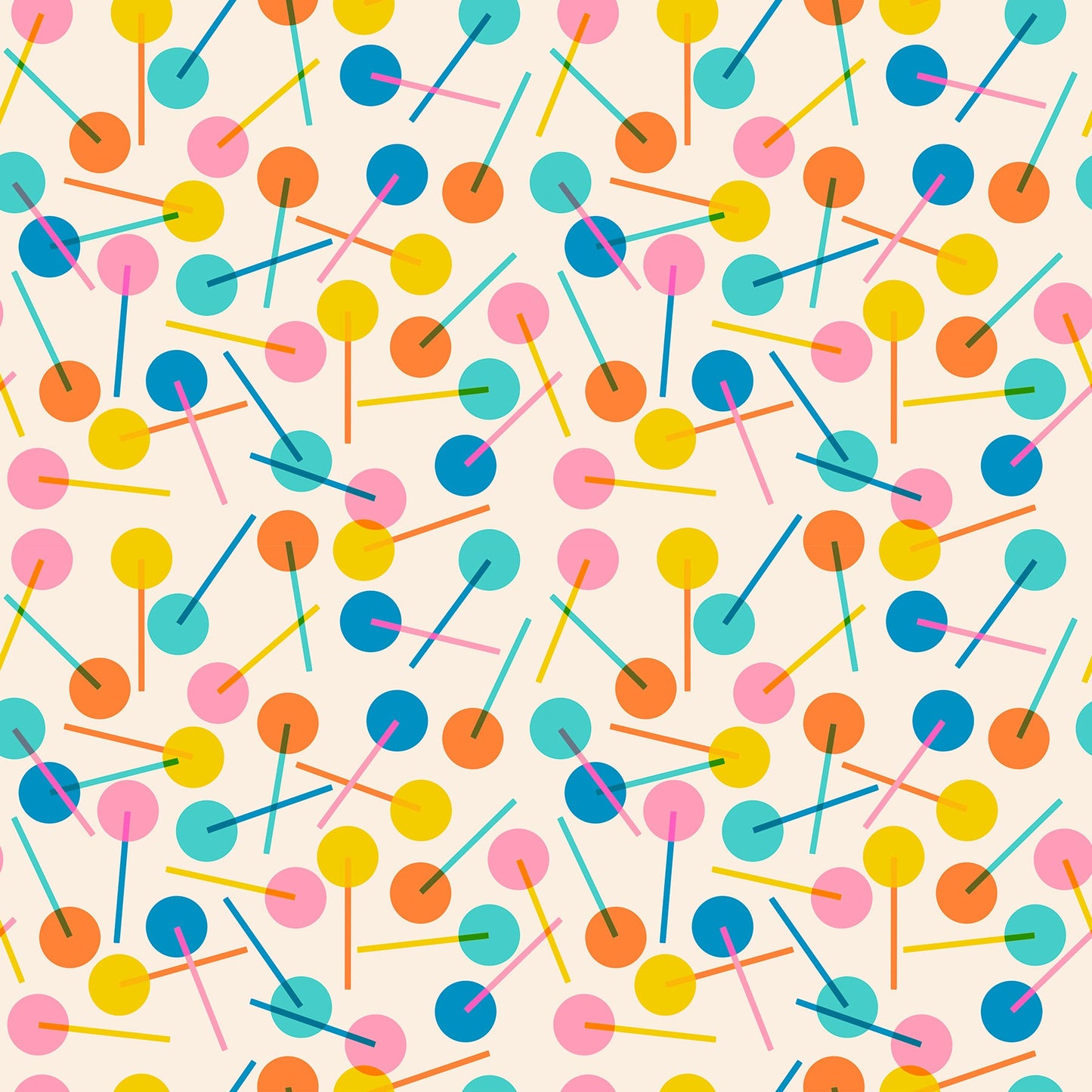 Eye Candy Lollies - Natural ( Ruby Star Society ) cotton quilting fabric