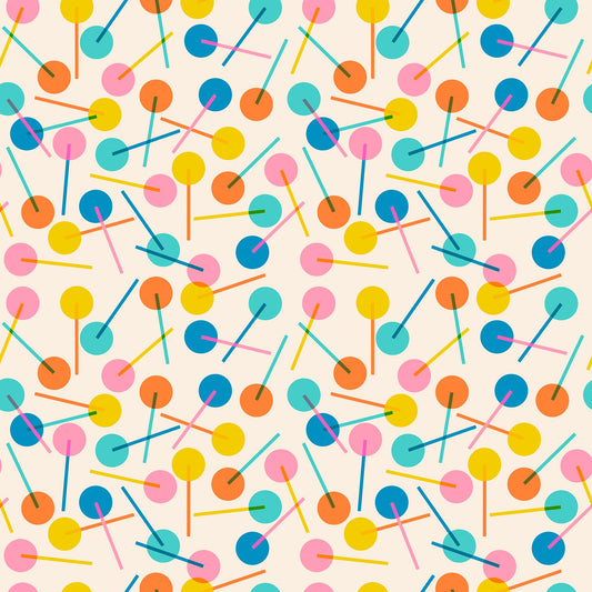 Eye Candy Lollies - Natural ( Ruby Star Society ) cotton quilting fabric
