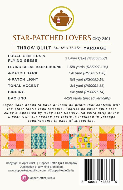 Star-Patched Lovers - By Copper Kettle Quilt Company