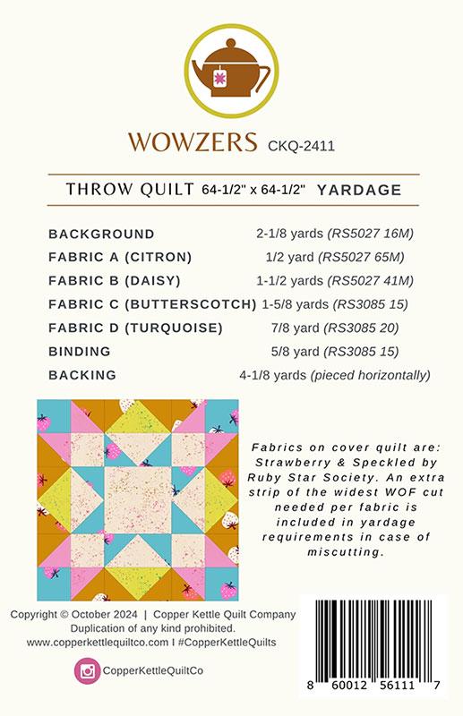 Wowzers- By Copper Kettle Quilt Company